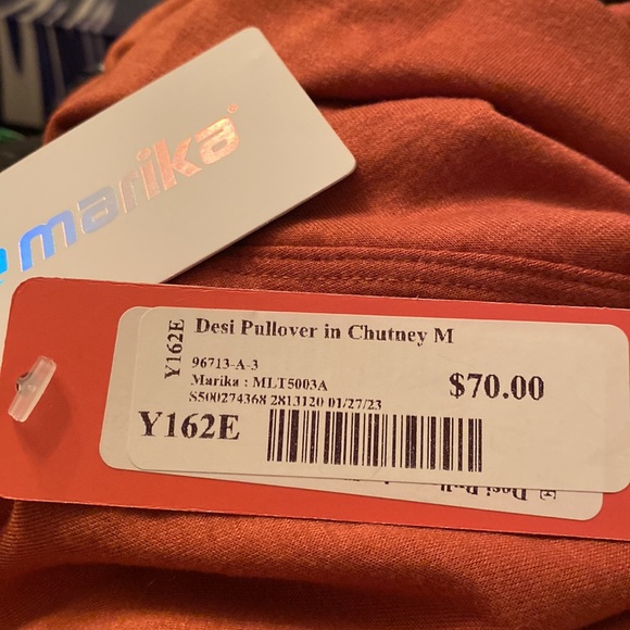 NWT Marika Desi Pullover in Chutney, Size Medium - Picture 7 of 9